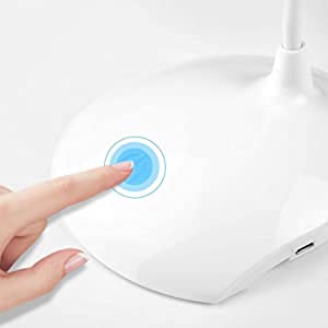 Battery Operated Table Lamp for Study LED Light, Touch Control Eye Caring, Desk Lamp for Work From Home, Portable Reading Light (Assorted Color, Plastic, Pack of 1)##11